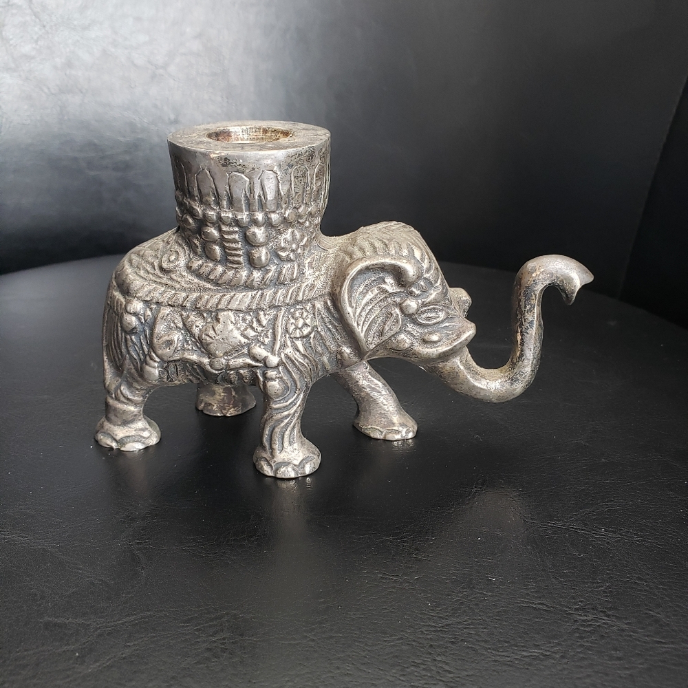 Silver Elephant Wall Hook